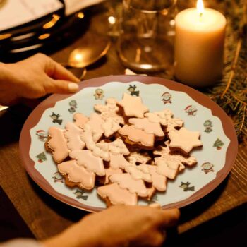 Set farfurii 18 piese, pentru 6 persoane, Christmas Time, Cesiro, Multicolor