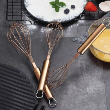 Set 3 tel din inox, 31cm/26cm/21cm Berglander CTKT19AR3/Roz auriu