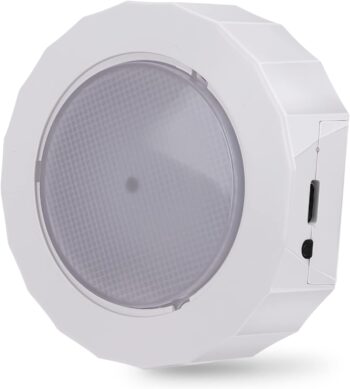 EBRUANC Lumină de dulap LED, lumină albă stroboscopică pentru copii, lumină cu LED, reglare continuă, baterie reîncărcabilă prin USB 300 mAh, lampă LED portabilă pentru dormitoare, dulapuri, petreceri, mașină, 1 [Clasa energetică A+++]