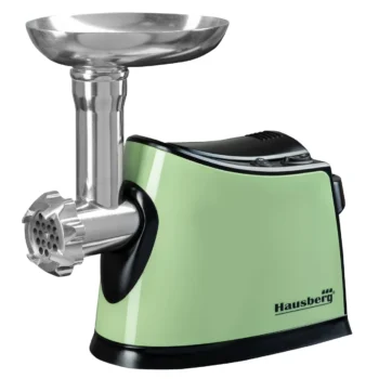Masina de tocat Hausberg HB-3440V, Verde, 1600W, Lama din otel inoxidabil