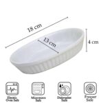 Vas termorezistent 18 x 13 x 4 cm, Alb