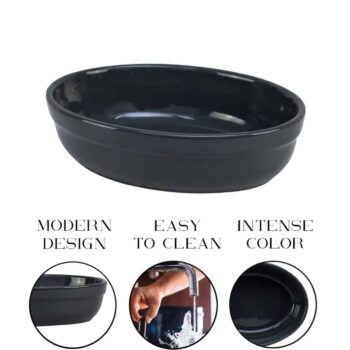 Vas termorezistent 19 X 14 X 5 cm, Gri inchis