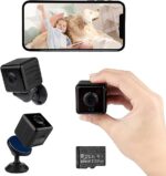 Merclix Mini Cameră 4K HD Cameră de supraveghere Cameră WiFi de interior Transmisie în direct Aplicație pentru telefon mobil cu baterie SIM Card WiFi Stocare în cloud Senzor de mișcare Cameră de vedere nocturnă pentru animale de companie