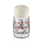 Recipient 100 ml, din sticla, cu capac din plastic, Qlux C00287