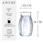 Set 6 pahare din sticla de 500 ml, Cesiro