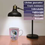 Cana cu decor unicorn, 310 ml, Alb/Roz