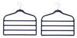 Set 2 umerase pentru haine, din plastic si metal, acoperite cu material catifelat, 45 x 42.50 x 0.50 cm, Grunberg HP-002