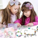 Set de fabricare a brățărilor pentru fete - Set de 63 de bucăți DIY, set de bijuterii pentru fete, cadou pentru copii,
