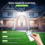 Lămpi solare supradimensionate cu 234 LED pentru utilizare în exterior cu 3 panouri luminoase, 270 de lumină solară super luminoasă de exterior cu detector de mișcare, 3 moduri,