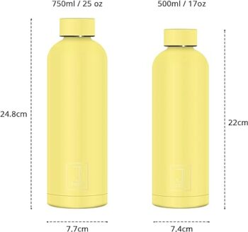 Sticlă termică JADI, oțel inoxidabil, Lemonade, 750ml