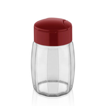 Recipient 100 ml, din sticla, cu capac din plastic, Qlux C00284;