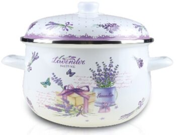 Cratita emailata cu capac , 26 cm , 6.50 l , Grunberg GR2600