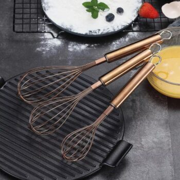 Set 3 tel din inox, 31cm/26cm/21cm Berglander CTKT19AR3/Roz auriu