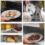 Set farfurii 18 piese, pentru 6 persoane, Pumpkin Cat, Cesiro, Ivoire cu Pisica