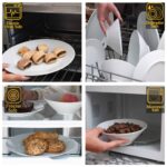 Set farfurii 12 piese, pentru 4 persoane, Snow, Cesiro, Portelan, Alb