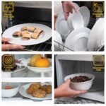 Set farfurii 24 piese, pentru 6 persoane, Iceberg, Cesiro, Portelan Alb