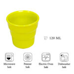 Pahar cu model Verde Neon de 120 ml, Cesiro