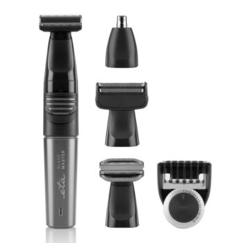Aparat de tuns 5 in 1 ETA BladeMaster 0341 90000, baterie Li-ion de 3.2 V, negru cu gri
