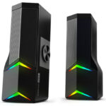Boxe PC 2in1 GoGEN PSU103, 2 x 3 W, Bluetooth, iluminare RGB, USB, negru