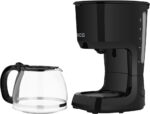 Cafetiera ECG KP 2116 Easy, 750 W, 1.25 L, 10 cesti, bol din sticla, filtru permanent