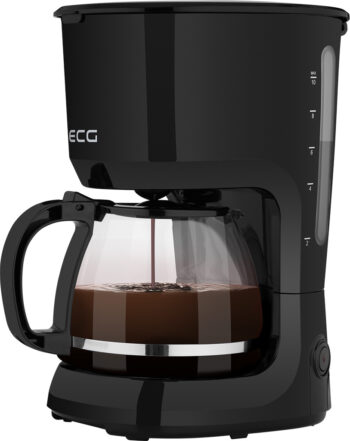 Cafetiera ECG KP 2116 Easy, 750 W, 1.25 L, 10 cesti, bol din sticla, filtru permanent