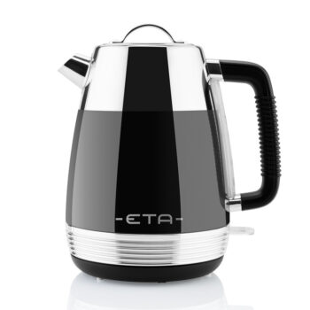 Cana electrica fierbator ETA Storio 918620, 2150 W, 1.7 L, otel inoxidabil, design retro, negru