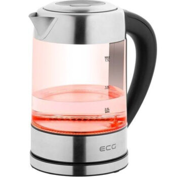 Cana fierbator din sticla ECG RK 1777 iluminare colora, 1,7 L, 2200 W, LED