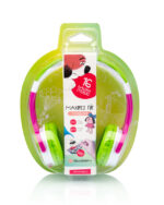 Casti audio pentru fete GoGEN MAXISLECHYG, volum limitat 90 dB, 8 autocolante