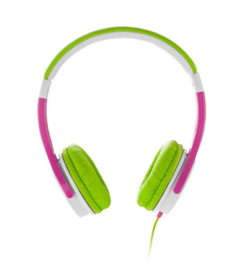 Casti audio pentru fete GoGEN MAXISLECHYG, volum limitat 90 dB, 8 autocolante