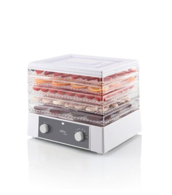 Deshidrator-uscator de alimente GALLET LAPALISSE DES121, 250 W, 5 niveluri, gri cu alb