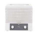 Deshidrator-uscator de alimente GALLET LAPALISSE DES121, 250 W, 5 niveluri, gri cu alb