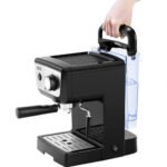 Espressor manual ECG ESP 20101 Black, 1140 W,1.25 L, dispozitiv spumare, 20 bar