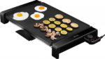Gratar electric ECG EG 2011 Dual XL, 2000 W, termostat, combinatie de 2 suprafete de gratar diferite