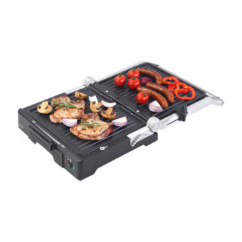 Grill electric ECG KG 300 deluxe, 2000 W, 3 tipuri de gatire