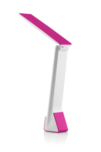 Lampa de masa cu LED GoGEN LL12P, consum 4W, brat flexibil, roz