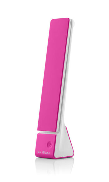 Lampa de masa cu LED GoGEN LL12P, consum 4W, brat flexibil, roz