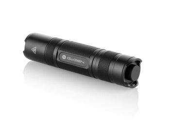 Lanterna GoGEN FL02, 300 lm, IP56, acumulator 18650 inclus sau 3 x AAA, Aluminiu, neagra