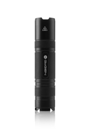 Lanterna GoGEN FL02, 300 lm, IP56, acumulator 18650 inclus sau 3 x AAA, Aluminiu, neagra