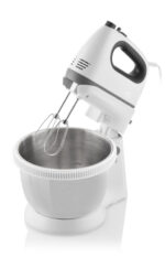 Mixer de mana cu bol ETA Crema II 2052 90000, 400 W, 3.4 L, 5 viteze, functie Turbo, alb