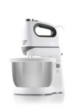 Mixer de mana cu bol ETA Crema II 2052 90000, 400 W, 3.4 L, 5 viteze, functie Turbo, alb