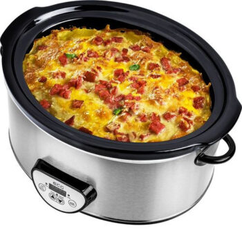 Oala electrica Slow cooker ECG PH 6520, 320 W, 6.5 L, timer digital