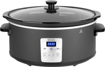 Oala electrica Slow cooker ECG PH 6530 Master, 6.5 litri, 270 W, vas ceramic, afisaj LED