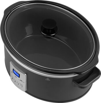 Oala electrica Slow cooker ECG PH 6530 Master, 6.5 litri, 270 W, vas ceramic, afisaj LED