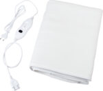 Patura cu incalzire electrica ECG ED 8036, 150X80 cm, 60W, 3 niveluri de temperatura, alb
