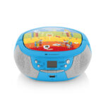 Radio CD pentru copii GoGEN DECKO B, 2 x 0,8 W, Bluetooth, karaoke, microfon, MP 3, USB, AUX in, albastru
