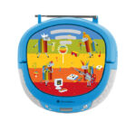 Radio CD pentru copii GoGEN DECKO B, 2 x 0,8 W, Bluetooth, karaoke, microfon, MP 3, USB, AUX in, albastru