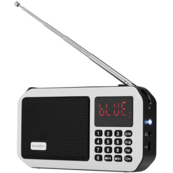 Radio portabil cu acumulator GoGEN FMP 125 BTW, FM, Bluetooth, lanterna, card micro SD, alb Radio portabil cu acumulator GoGEN FMP 125 BTW, FM, Bluetooth, lanterna, card micro SD, alb