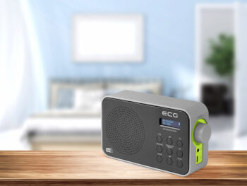 Radio portabil ECG RD 110 DAB cu tuner DAB+ si FM, negru, 1,2 W, memorie 30 de posturi