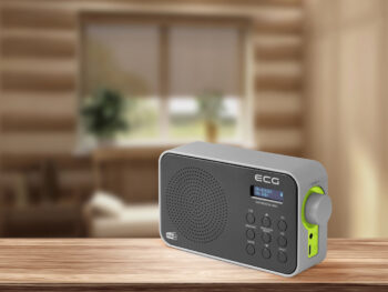Radio portabil ECG RD 110 DAB cu tuner DAB+ si FM, negru, 1,2 W, memorie 30 de posturi