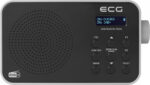 Radio portabil ECG RD 110 DAB cu tuner DAB+ si FM, negru, 1,2 W, memorie 30 de posturi